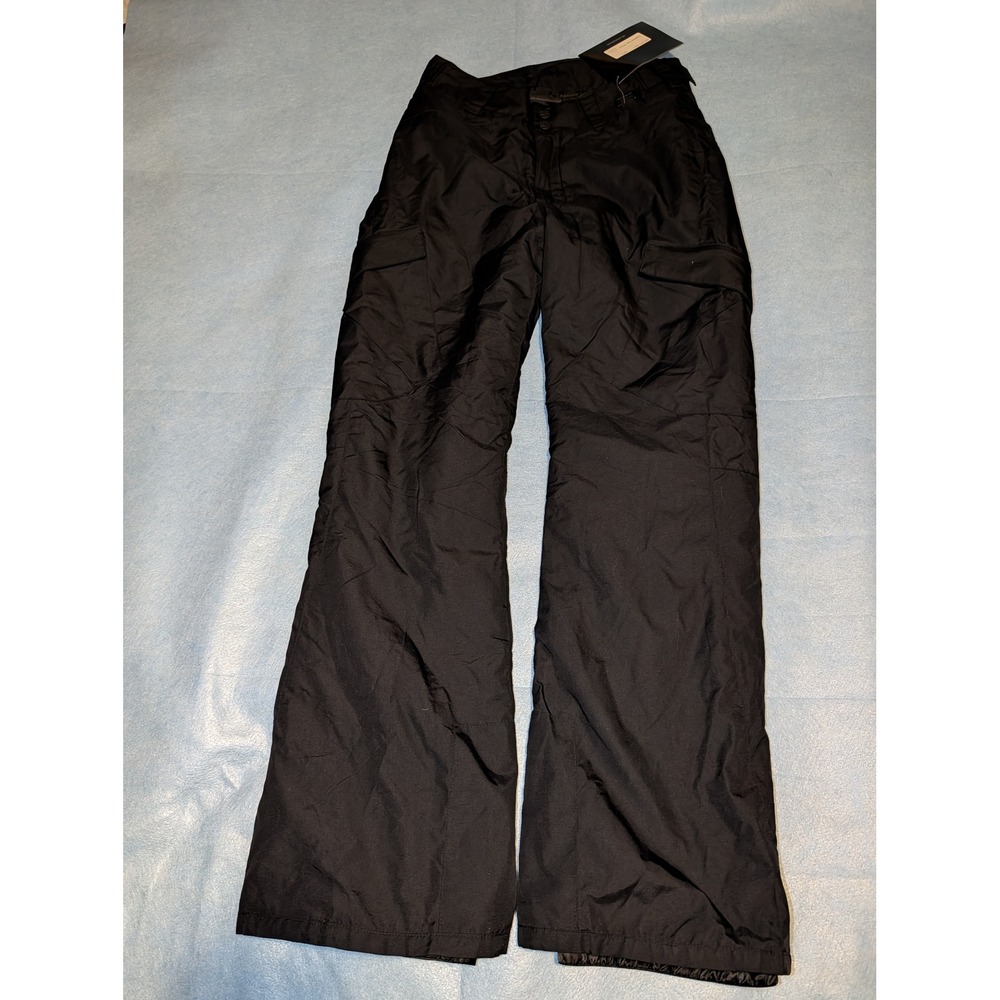 Blackbear Women Black Insulated Cargo Snow Pants Ski Snowboard Size 8 NWT